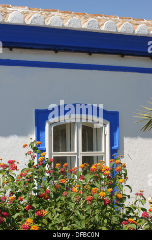 Casa de pueblo del Algarve Cacela Velha Algarve Portugal Foto de stock
