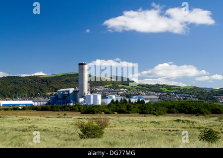 Baglan central eléctrica alimentada con gas, Neath Port Talbot, Gales del Sur. Foto de stock