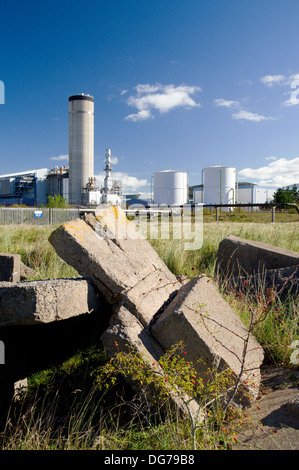 Baglan central eléctrica alimentada con gas, Neath Port Talbot, Gales del Sur. Foto de stock