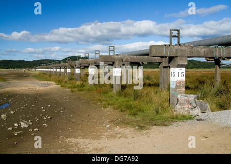 Tubería de Baglan Power Station, Neath Port Talbot, Gales del Sur. Foto de stock