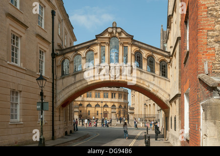 Puente de los Suspiros, Oxford, Oxford, Inglaterra Foto de stock