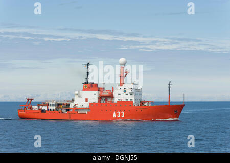 Hespérides un 33, un buque de investigación polar Española, la Antártida Foto de stock