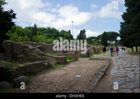 Roman, Ostia Antica, Roma, Italia, la arqueología Foto de stock