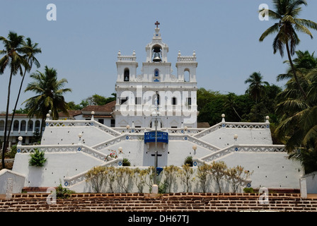 Iglesia de Nuestra Señora de la Inmaculada Concepción, Panjim, Goa, India, Asia Foto de stock