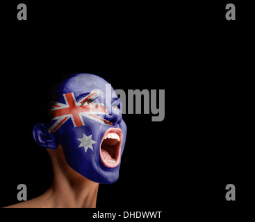 La bandera australiana Foto de stock