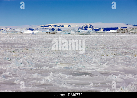 Icy landscape, hielo, Mar de Weddell, en la Antártida Foto de stock