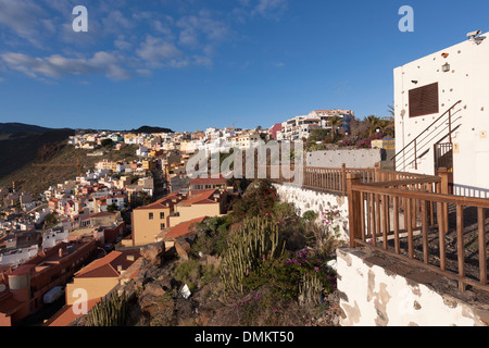 San Sebastián de La Gomera desde el Parador, La Gomera, Islas Canarias, España Foto de stock