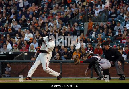 San Francisco Giants' Omar Vizquel, bottom, steals second base under  Cincinnati Reds' Brandon Phillips in the seventh inning of a baseball game  in San Francisco, Friday, Aug. 25, 2006. (AP Photo/Jeff Chiu