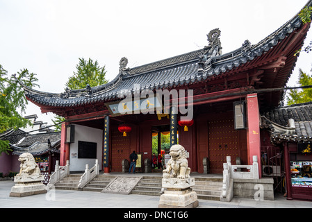 El histórico templo de Confucio, provincia de Jiansu en Nanjing, China. Foto de stock