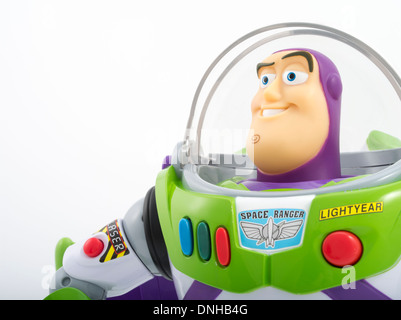 Buzz Lightyear icónico juguete infantil de película Toy Story producida por Thinkway Toys