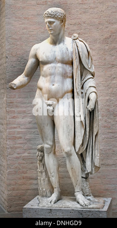 Hermes copia romana 100 D.C. después del original griego ( Dios Olímpico griego en la religión y mitología, hijo de Zeus ) Foto de stock