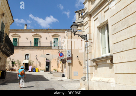 Ver en el casco antiguo de Ragusa Ibla, Sicilia, Foto de stock