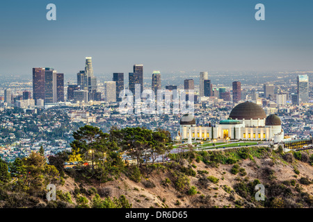 Los Angeles, California, EE.UU. en el Parque Griffith y observatorio. Foto de stock