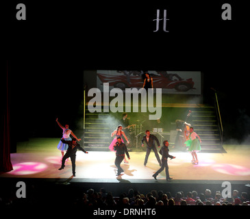Broadway Musical sobre hielo en Trui Teatre, Palma de Mallorca, Mallorca, Islas Baleares, España. El 18 de enero de 2014.