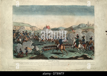 La batalla de Jena, ca 1806. Artista: Anónimo Foto de stock