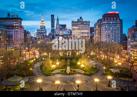 La Ciudad de Nueva York, en Union Square en Manhattan. Foto de stock