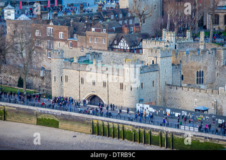 St Thomass torre, Puerta de Traidores, en la Torre de Londres. Foto de stock
