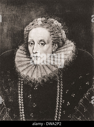 Isabel I, 1533 - 1603. Monarca de Inglaterra e Irlanda.