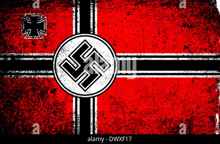 La bandera nazi utilizado en la segunda guerra mundial en un estilo grunge  Fotografía de stock - Alamy