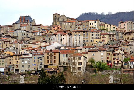 Ciudad de Thiers Puy-de-Dôme Auvernia Francia Massif-Central Foto de stock