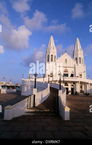 Santuario Basílica de Nuestra Señora de la salud de Vailankanni, distrito de Nagapattinam, Tamil Nadu, India