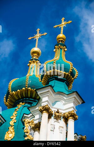 Iglesia de San Andrés en Kiev (Kyiv), Ucrania, Europa Foto de stock