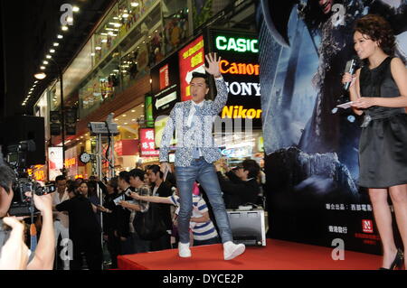 Hong Kong, China. 13 abr, 2014. El actor Donnie Yen en conferencia de prensa de la película Iceman 3D en Hong Kong, China el domingo, 13 de abril de 2014. Crédito: TopPhoto/Alamy Live News Foto de stock