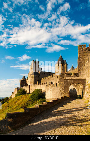 La ciudad fortificada de Carcassonne. Foto de stock