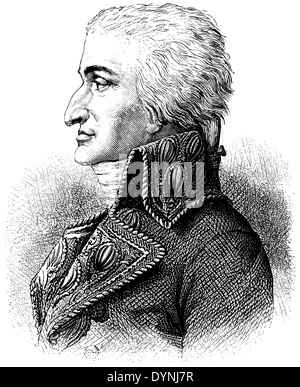 Jean Jacques Régis de Cambacérès (nacido el 18 de octubre de 1753, murió el 8 de marzo de 1824). Foto de stock