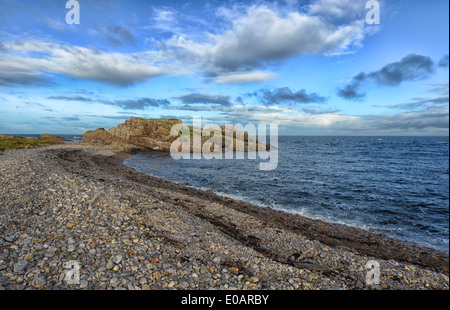 Playa Portknockie, Escocia Foto de stock