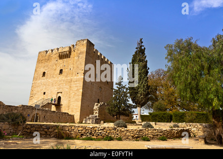 El castillo medieval de Kolossi cerca de Limassol en Chipre. Foto de stock