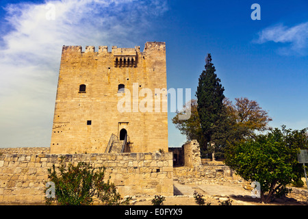 El castillo medieval de Kolossi cerca de Limassol en Chipre. Foto de stock