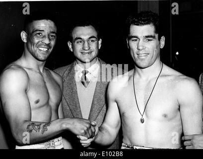 Walter Cartier (1922 - 1995) fue un actor convertido boxeador profesional, originaria del Bronx en Nueva York Foto de stock