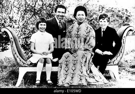 Retrato de la princesa Margarita y familia Foto de stock