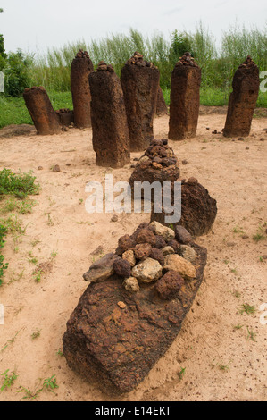 Círculos de piedra Wassu Gambia Foto de stock