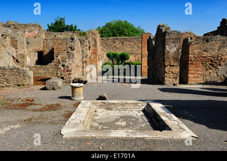 La casa del poeta trágico (la casa o el Iliadic homéricos House), Pompeya, Italia