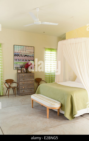 Habitación verde pastel en Baja casa del diseñador de interiores Jenny  Armit inglés Fotografía de stock - Alamy