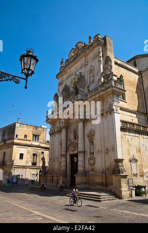 Italia, Apulia, península de Salento, Lecce, en el centro de la ciudad, Rosario iglesia Italia, Apulia, península de Salento, Lecce, en el centro de la ciudad, Rosario iglesia