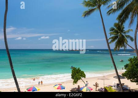 La provincia meridional de Sri Lanka el distrito de Galle Unawatuna Beach Foto de stock
