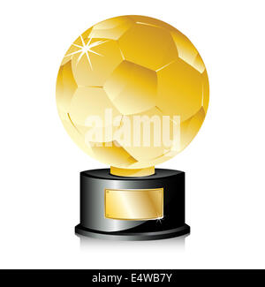 Fútbol Balón de Oro el trofeo de campeón Fotografía de stock - Alamy