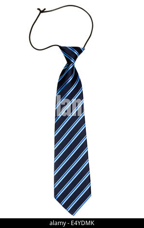 Elegante corbata de rayas con una banda elástica Foto de stock
