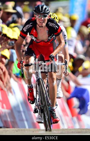 18.07.2014. St Etienne de Chamrousse, Francia. Excursión en Bicicleta del Tour de Francia, la etapa 13. Tejay van Garderen (EE.UU. - BMC Racing Team) Foto de stock