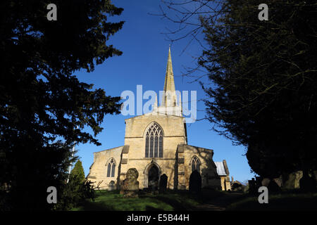 La iglesia de Santa María Magdalena, Waltham en el Wolds, Melton Mowbray, Leicestershire, Inglaterra Foto de stock