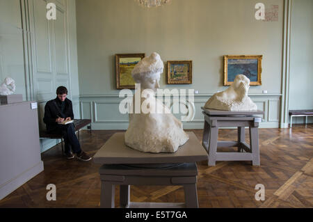 Visitante en Van Gogh Gallery en el Museo Rodin en París, Francia Foto de stock