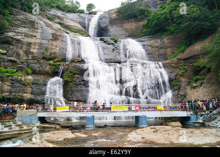 Courtallam cascadas de Tamil Nadu, India Foto de stock