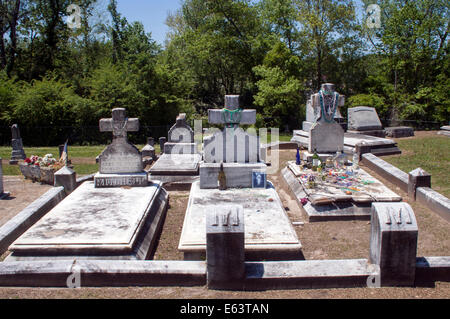 Familia gitana tumbas en el cementerio de Meridian Mississippi