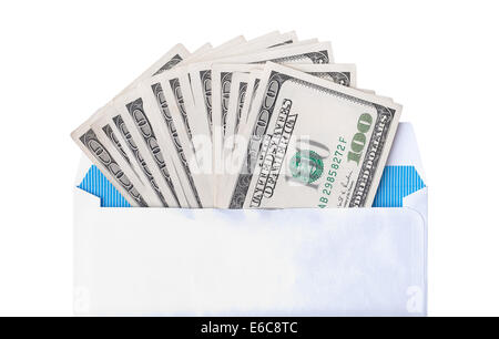 Dólares billete en el Envelope - concepto de corrupción Foto de stock