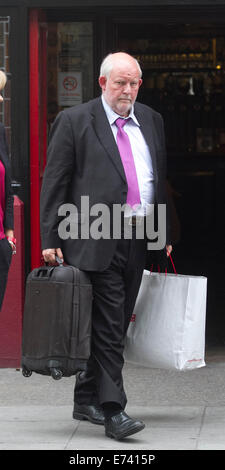 Londres, Reino Unido. 5 de septiembre de 2014. Ex secretario de interior y político laborista británico Charles Clarke está manchada en Londres Crédito: amer ghazzal/Alamy Live News