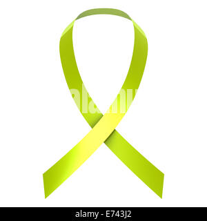 Yellow Ribbon de sensibilización para adv u otros de uso Foto de stock