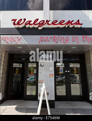 Escaparate de Walgreens Farmacia - Washington, DC, EE.UU. Foto de stock